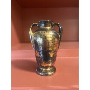 Stangl Art Pottery 5 1/2" Black Gold 3117 Vase